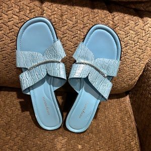 Easy Spirit blue slides